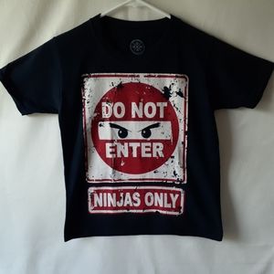 Do not enter ninjas only boys short sleeve t-shirt